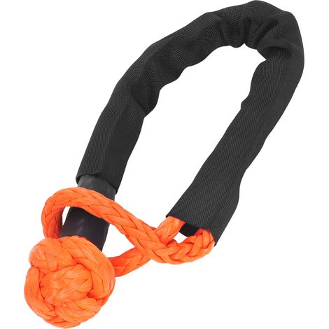 Corde de remorquage en fibre de polyéthylène à manille souple, résistance maximale 16 000 kg (35 274 lb), pour SUV, VTT, camions et véhicules tout-terrain. (1/5)