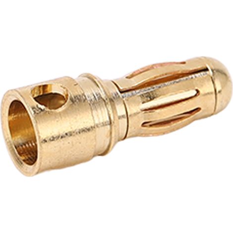 Broches de connecteur mâles et femelles en cuivre plaqué or de 3,5 mm en forme de lanterne, fiches bananes plaquées or, accessoires de connecteur femelle en métal, 12.040, 12.041 (1/5)