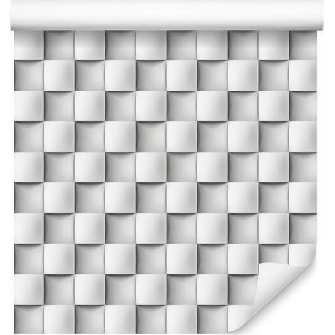 Papel pintado de mosaico modernista con efecto 3D para salón y dormitorio, 50x1000 cm. (1/5)