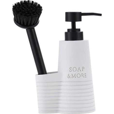 Distributeur de savon avec porte-éponge et porte-brosse, accessoires-AquaForge (1/5)
