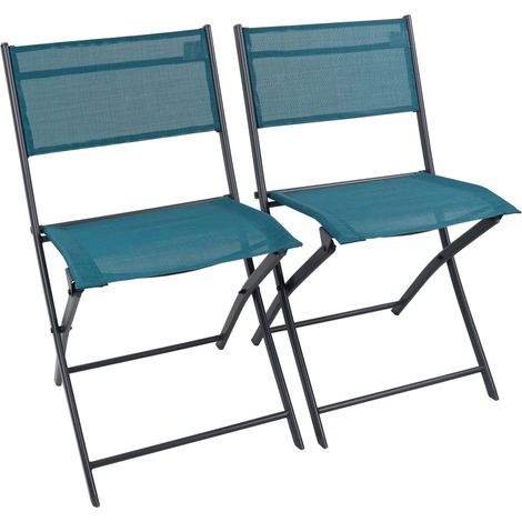 2 pezzi sedia da giardino Sedia pieghevole Sumila 79x45x46 - VCM