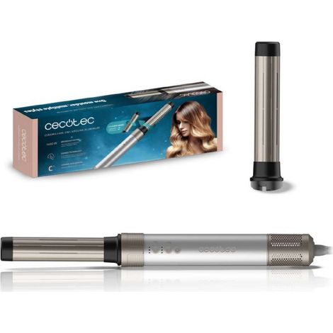 Cecotec Warmluftbürste Bamba CeramicCare 2in1 AirGlam Aluminum (1/5)