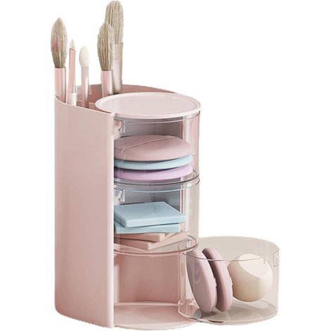 Kosmetiktasche – Kosmetikorganizer mit Fächern, Aufbewahrungsbox für Make-up mit großem Fassungsvermögen, Kosmetikorganizer-Box (1/5)