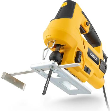 Scie électrique portative powerplus powx0302 600W base réglable (1/3)