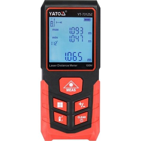 Yato Misuratore Laser 100m strumento di misurazione preciso