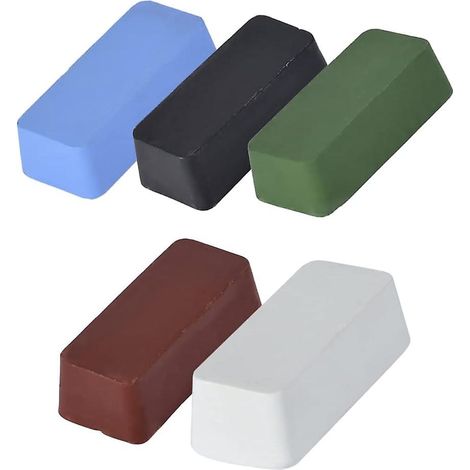 Cire à polir abrasive en morceaux, kit de pâte à polir multifonction, pâte à polir abrasive pour le ponçage et le polissage des métaux, Jew (1/4)