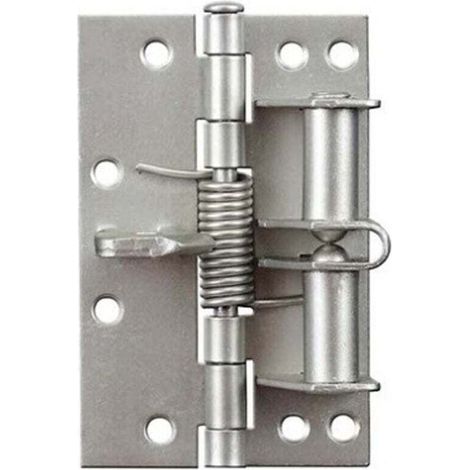 Simple automatic silver door closer, manual positioning, hardware accessories, fire-resistant door buffer, spring hinge (1/4)