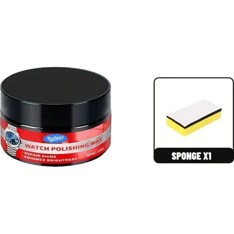 Pâte à polir, Réparation des rayures, Renouvellement du cadre en métal, 30G avec éponge (1/2)