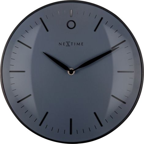 Nextime Funk-Wanduhr Small Glamour Ø 30 cm anthrazit Standard Wanduhr