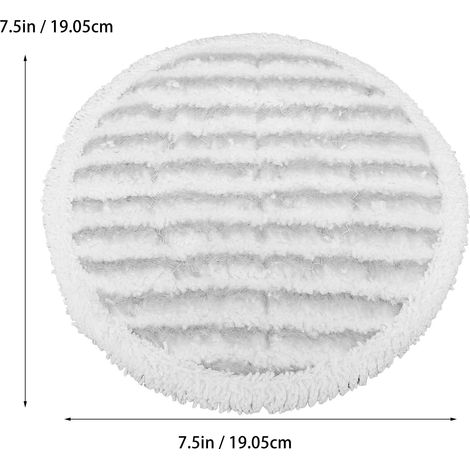 Ortviai Lingette de vadrouille à vapeur pour Shark S7001/S7000AMZ/S7201 - Microfibre grise lavable, 4 unités (1/4)