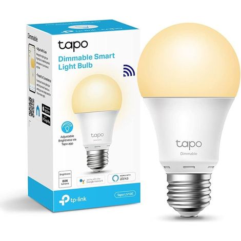 Bombilla LED Inteligente E27 Tapo L510E Blanca con WiFi Regulable TP-Link