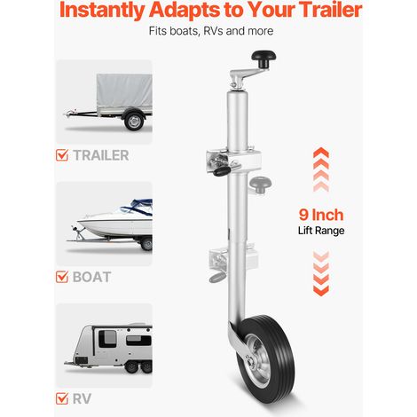 Roue Jockey Remorque Charge 150 kg Cric de Remorque à Roue (1/5)