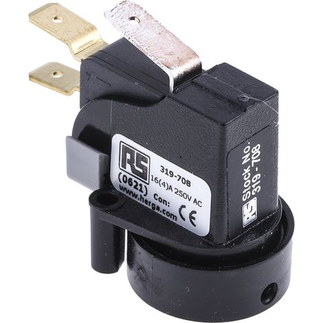 Rs Pro – Interrupteur pneumatique série 6 871 – Momentanée 1 RT – Montage en saillie – Tension 230V – Indice de protection IP65