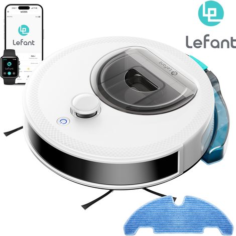 Lefant M330S+ Roboter-Sauger-Wascher 3-in-1, Roboterstaubsauger mit 7000 Pa Saugleistung, dToF-Navigation, Kartographie, Virtuelle Zonen, PSD-Obstaklervermeidung, 150 Minuten, via Alexa/APP/WiFi verbu (1/5)