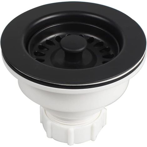 Abflusssieb für die Küche, Sieb für 8,9 cm große Spülbecken mit abnehmbarem Siebkorb XK247C010 (1 Set)