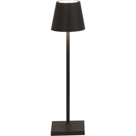 Lampe de Table Rechargeable et Sans Fil avec Contrôle Tactile, Convient pour le Salon et l'Extérieur, Dimmer 3000 6000 K, Hauteur 38cm, noir (1/5)