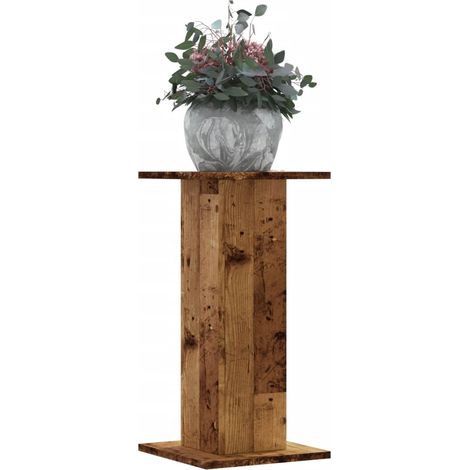 Pflanzenständer 2 Stk. Altholz-Optik 30x30x60 cm Holzwerkstoff