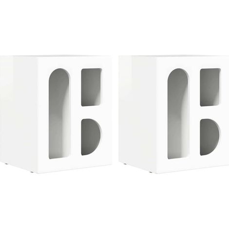 Mesita de Noche 2 pcs brillante 40 x 35 x 50 cm vidaXL