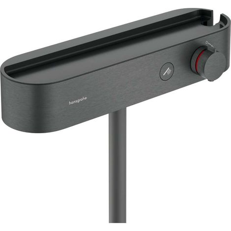 Hansgrohe ShowerTablet Select - Thermostat-Duscharmatur, Schwarzchrom gebürstet 24360340 (1/2)