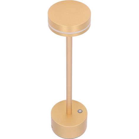 Lampe de table LED sans fil avec variateur 3 couleurs, rechargeable, commande tactile, pour la maison, la chambre, le bureau, or (1/5)