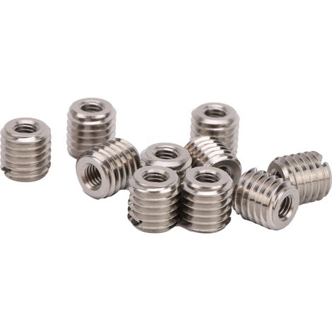 10 inserts filetés pour outils de réparation, en acier inoxydable, femelle M5x0,8, mâle M10x1,5 (1/5)