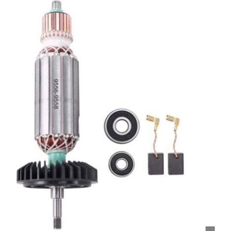 1 Rotor d'armature,Compatible AC220V-240V,Rotor de rechange,Pour meuleuse d'angle 9556 9557 9558