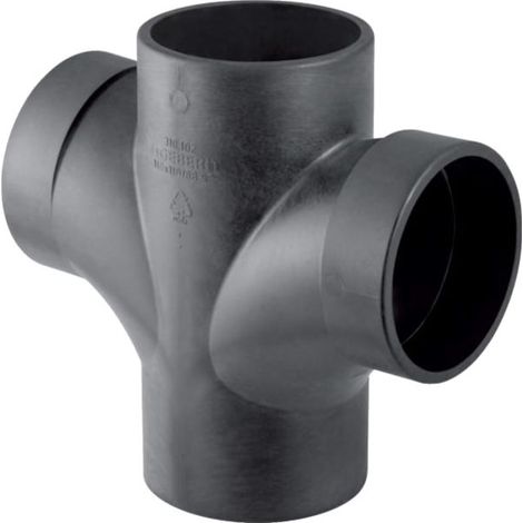 Geberit Branche courbée Silent db20 310102141 DN 100, double, 88,5 degrés, avec rayon intérieur
