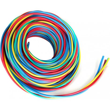 Cavo elettrico 2,5 mm² h07vu L.10 m, rosso/verde - giallo/blu Centrale Brico
