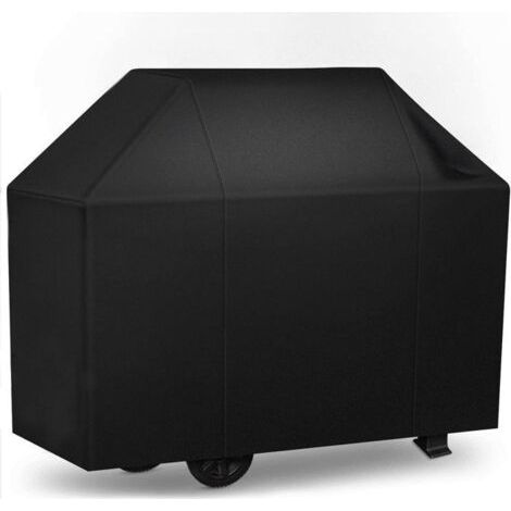 Grillabdeckung aus Oxford-Gewebe, wasserdicht und UV-beständig, mit Aufbewahrungstasche, 150 x 125 x 100 cm, Farbe: Schwarz. (1/5)
