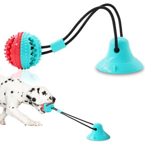 Juguetes para perros, Adecuados para perros a los que les gusta masticar, juguetes de cuerda para morder, pelotas dispensadoras de comida (1/5)