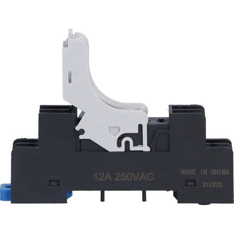 Support 10 Pcs Socle pour Relais 5 Trous, Base de Relais sur Rail DIN pour Tours CNC, AC 250V 12A (1/5)