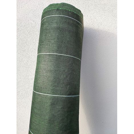 Toile de paillage tissée 130g/m2 – Largeur 4,15m – Longueur 25m – Résistante aux UV et aux chocs thermiques – Écologique (1/4)