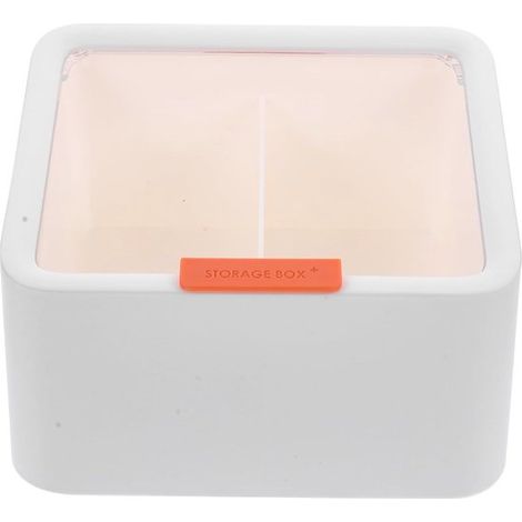 Caja de almacenamiento de maquillaje Soporte para hisopos de algodón Soporte transparente Dispensador de hisopos de algodón Soporte redondo para (1/5)
