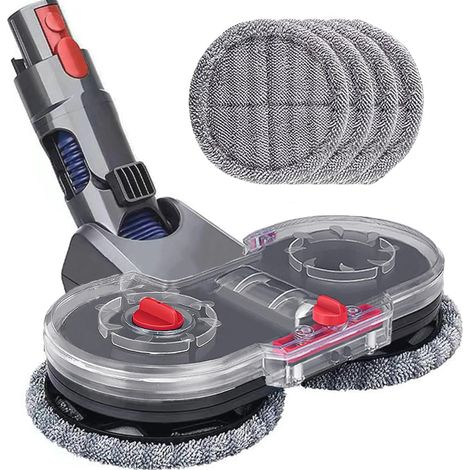 Testa per mocio elettrico per aspirapolvere Dyson V11 V10 V15 V8 V7, testa per mocio con serbatoio dell'acqua e 4 panni lavabili (1/4)