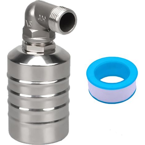 Sollbry 1/2" Vanne à Flotteur en Acier Inoxydable 304, Valve de Contrôle Automatique du Niveau D'eau, Remplissage Automatique Valve Flottante Pour Réservoirs D'Eau, Piscines, Tours D'Eau (1/5)