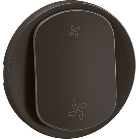 Copritasto per interruttore o pulsante VMC Céliane 2 velocità - Nero - LEGRAND - CN6001 (1/3)