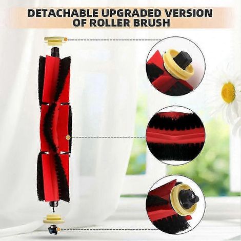 Ersatz-Seitenbürste und HEPA-Filter für Roborock Modelle S5, S50, S55, S502-02, S5 Max, S6, S6 MaxV, S6 Pure, E4 und E5 mit Wischtuch (1/3)