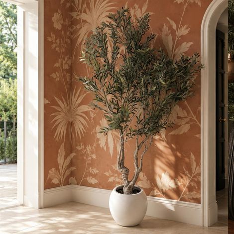 250cm XXL Artificial Olive Tree with Decorative Planter - Premium Quality (1/5)