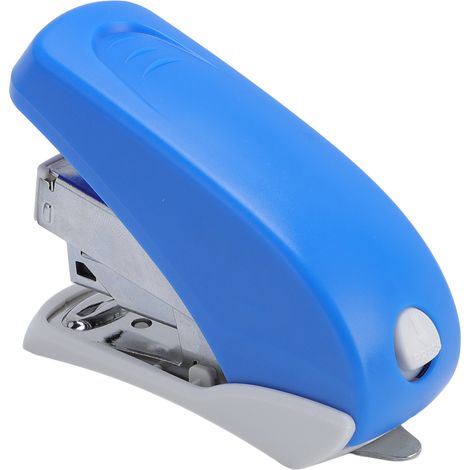 Agrafeuse compacte avec dégrafeuse intégrée, compatible avec les agrafeuses 24/6 et 26/6, capacité de 20 feuilles, bleue. (1/5)