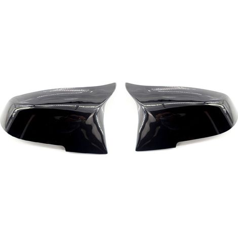 Coques De Retroviseurs Lateraux Capuchon De Couvercle De Retroviseur Noir Brillant Paire Adaptee Pour Bmw F32 F30 F31 F33 F36, Noir Brillant (1/5)