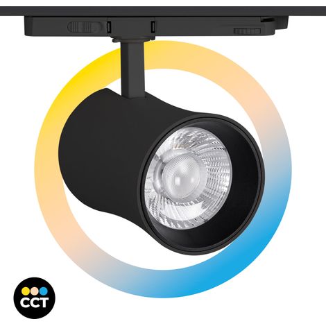 Faretto LED architettonico a binario trifase - CCT - 40W - CRI 90 (1/5)