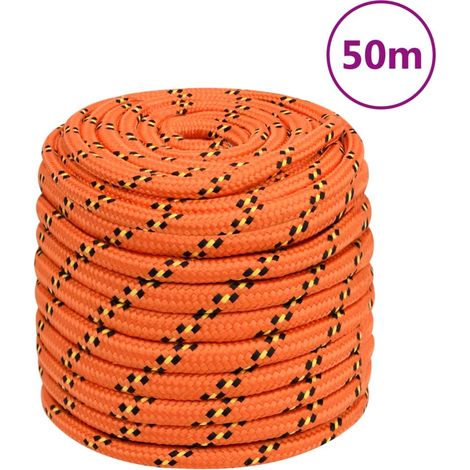Corde marine d'amarrage en polypropylène orange 16 mm x 50 m - PANGIVO (1/5)