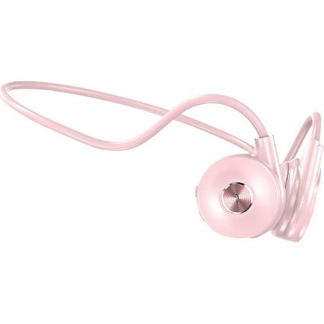 Casque Bluetooth à conduction osseuse M1, idéal pour la course à pied, rose (1/5)