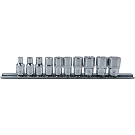 KS Tools 1/4" CHROMEplus 12-kant-Stecknuss-Satz, 10-tlg 4-13mm - 918.0615 (1/3)