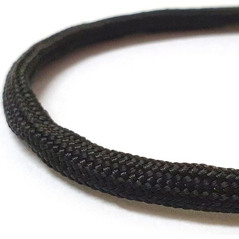 Corde de parachute noire 550 de 30 m, en nylon.