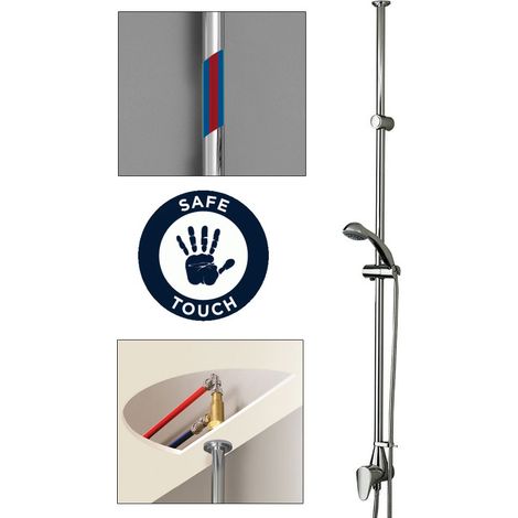 Bristan Jute Thermostatic Twinline Ceiling Fed Mini Mixer Shower - Cool Touch (1/7)