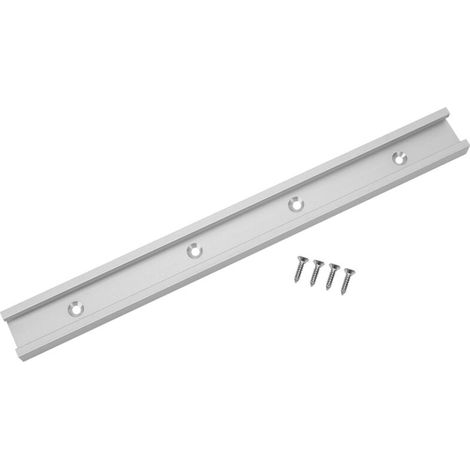 Barre En T - Rail Coulissant Pour Gabarit De Menuiserie - Compatible Avec Scie A Table Et Façonneuse - 600 Mm (1/5)
