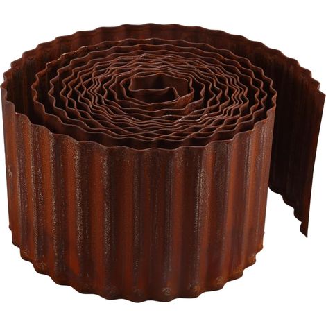 6 Pouces X 20 Pi Bordures de Pelouse Ondulées en Acier Galvanisé, Bordure de Jardin pour Paysage de Jardin Potager Surélevé (1/5)