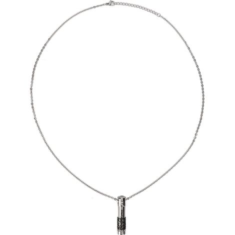 Pendentif flacon parfum en acier titane, bijou médaillon mode pour homme et femme, collier cadeau idéal (1/5)