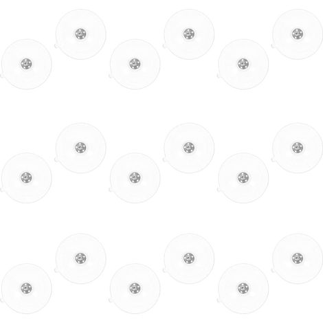 Lot de 20 Ventouses à Vis Transparentes en Pvc M5x9x63 Mm avec Écrou – Petites Ventouses Réutilisables pour Fixation Murale, Rangement Domestique et Organisation Intérieure